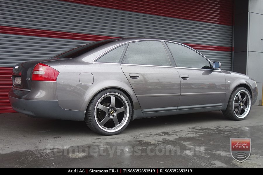 19x8.5 19x9.5 Simmons FR-1 Hyper Dark on AUDI A6