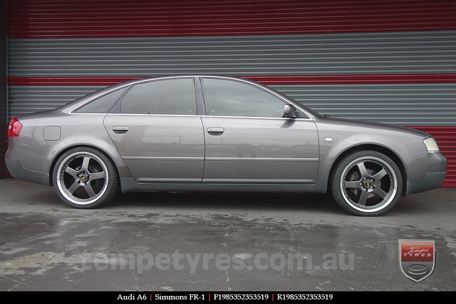 19x8.5 19x9.5 Simmons FR-1 Hyper Dark on AUDI A6