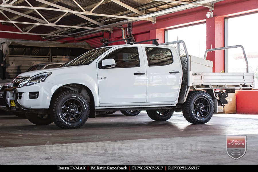 17x9.0 Ballistic Razorback on ISUZU D-MAX 