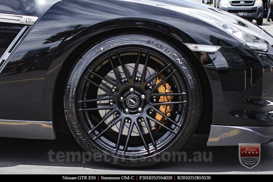 20x8.5 20x10 Simmons OM-C FB on NISSAN GT-R