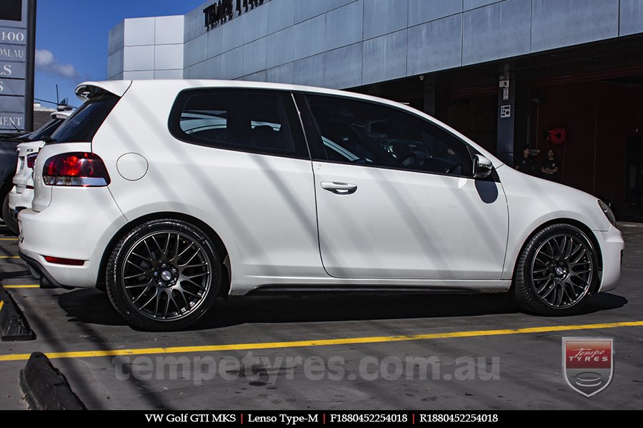 18x8.0 Lenso Type-M DG on VW GOLF GTI