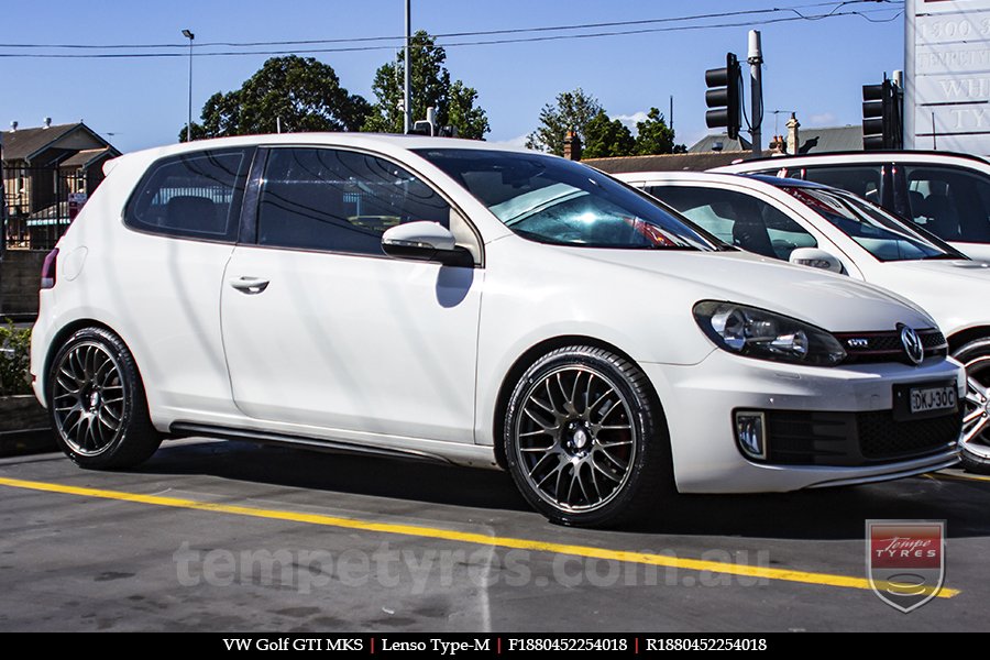 18x8.0 Lenso Type-M DG on VW GOLF GTI