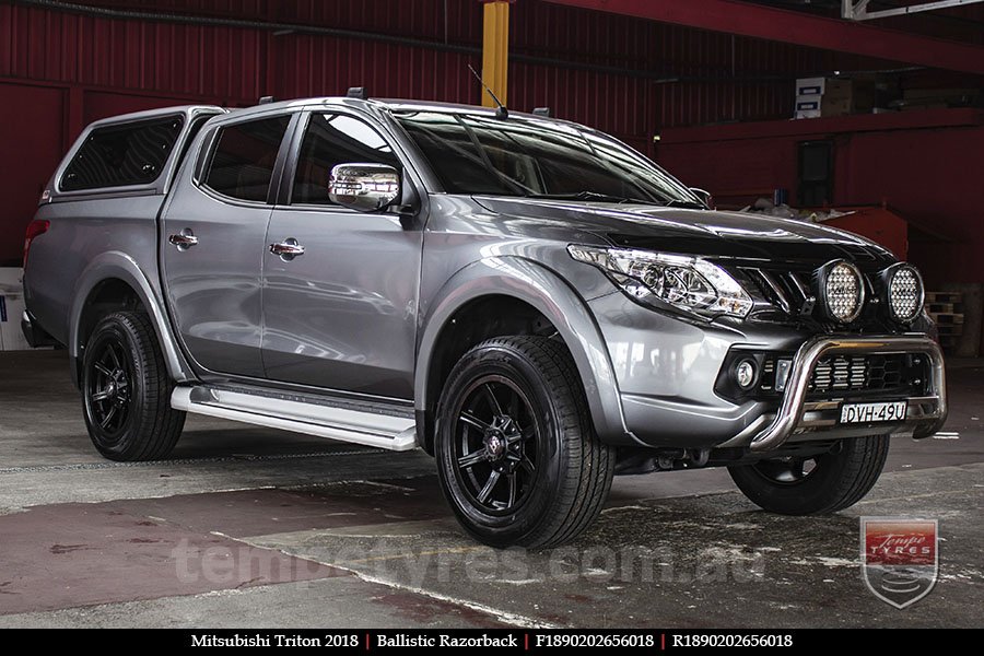 18x9.0 Ballistic Razorback on MITSUBISHI TRITON