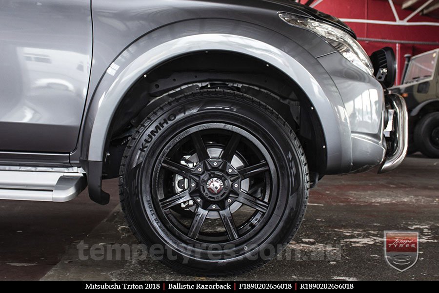 18x9.0 Ballistic Razorback on MITSUBISHI TRITON