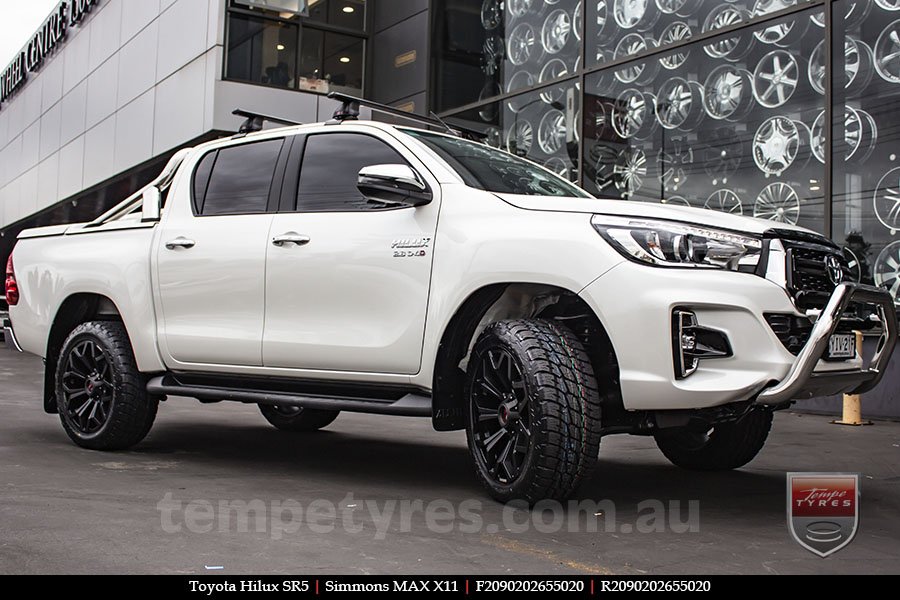 20x9.0 Simmons MAX X11 MBW on TOYOTA HILUX SR5