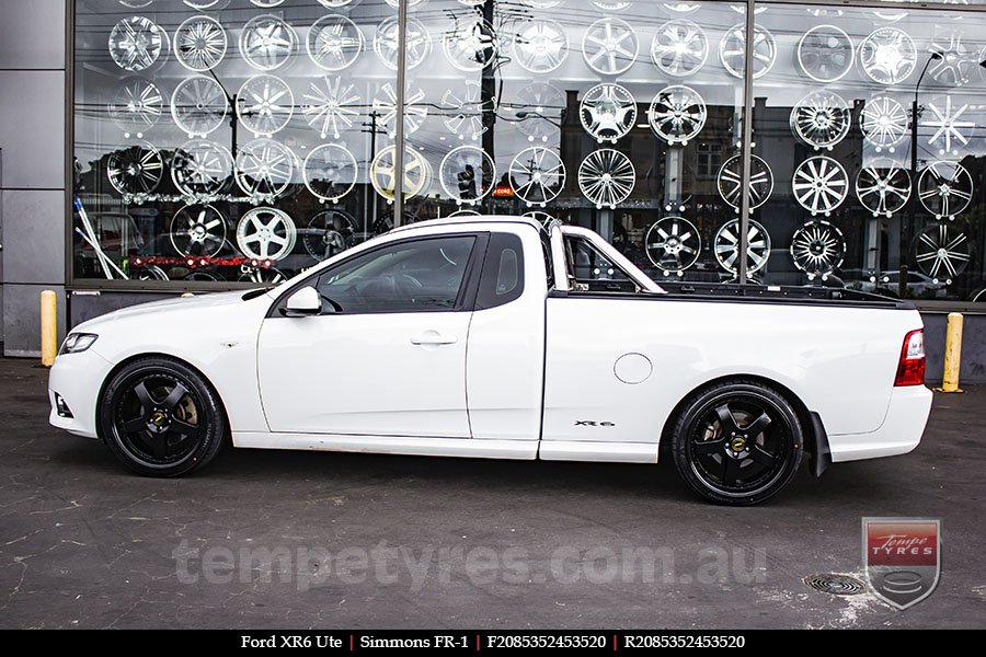 20x8.5 20x9.5 Simmons FR-1 Satin Black on FORD FALCON