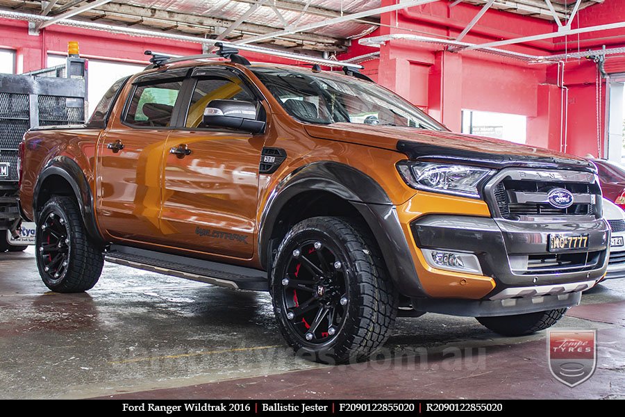 20x9.0 Ballistic Jester on FORD RANGER WILDTRAK