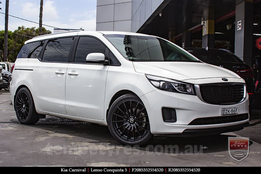 20x8.5 20x9.5 Lenso Conquista 5 SB CQ5 on KIA CARNIVAL