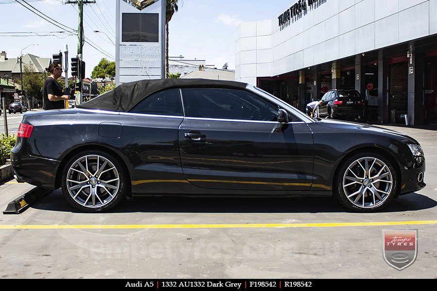 19x8.5 1332 AU1332 Dark Grey on AUDI A5