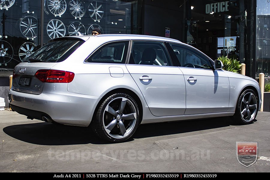 19x8.0 5328 TTRS Matt Dark Grey on AUDI A4