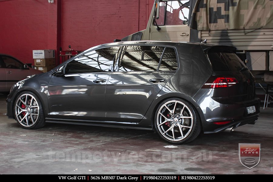 19x8.0 19x9.0 5626 MB507 Dark Grey on VW GOLF