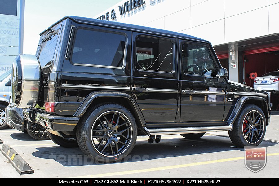 22x10 7132 GLE63 Matt Black on MERCEDES G-Class