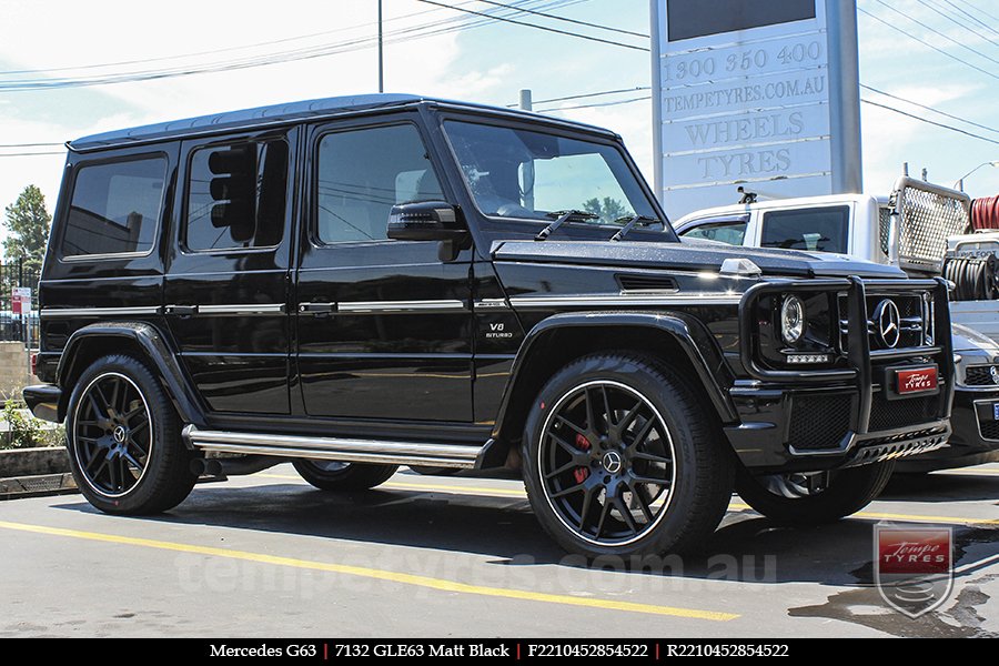 22x10 7132 GLE63 Matt Black on MERCEDES G-Class