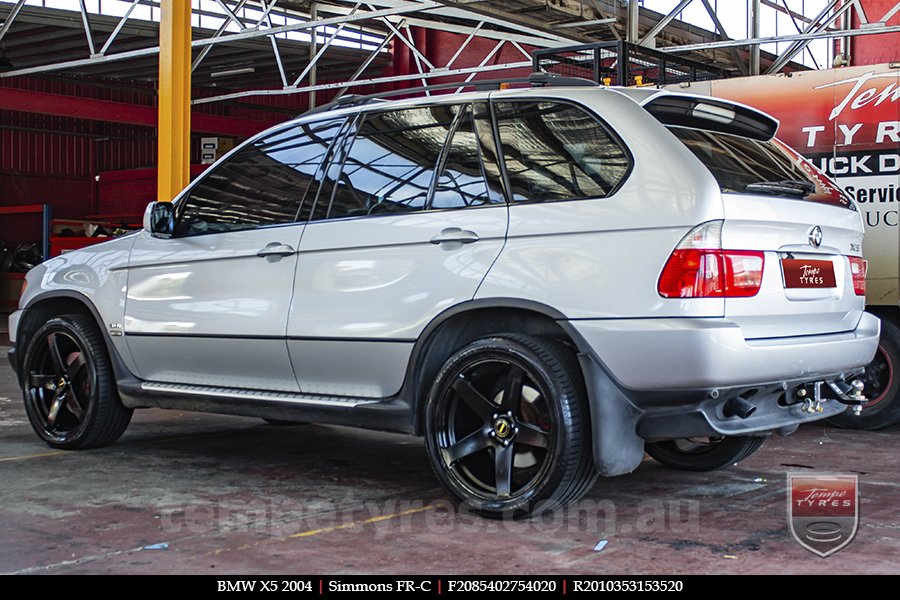 20x8.5 20x10 Simmons FR-C Full Satin Black on BMW X5