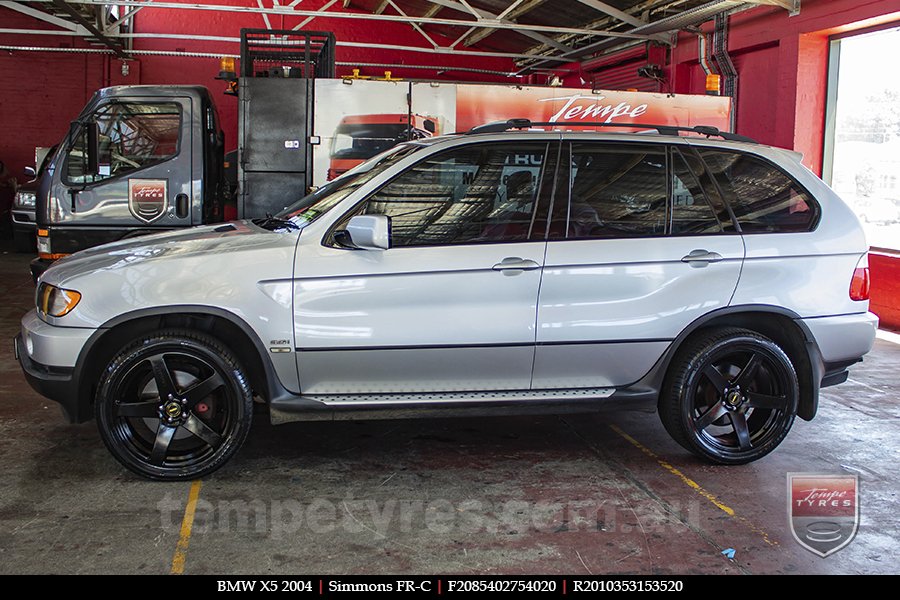 20x8.5 20x10 Simmons FR-C Full Satin Black on BMW X5