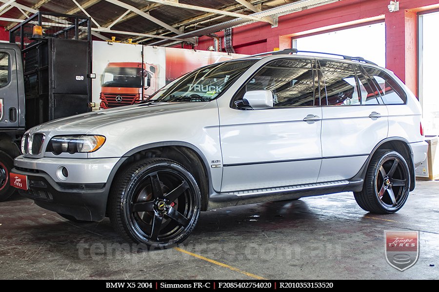 20x8.5 20x10 Simmons FR-C Full Satin Black on BMW X5