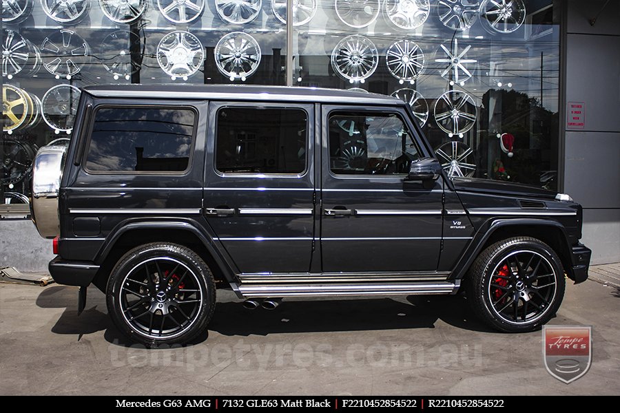 22x10 7132 GLE63 Matt Black on MERCEDES G-Class