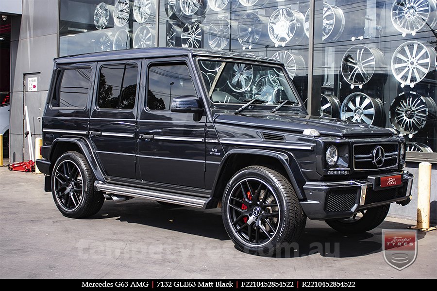 22x10 7132 GLE63 Matt Black on MERCEDES G-Class