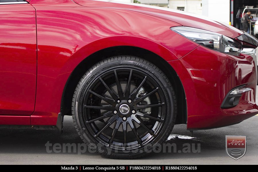 18x8.0 18x9.0 Lenso Conquista 5 SB CQ5 on MAZDA 3