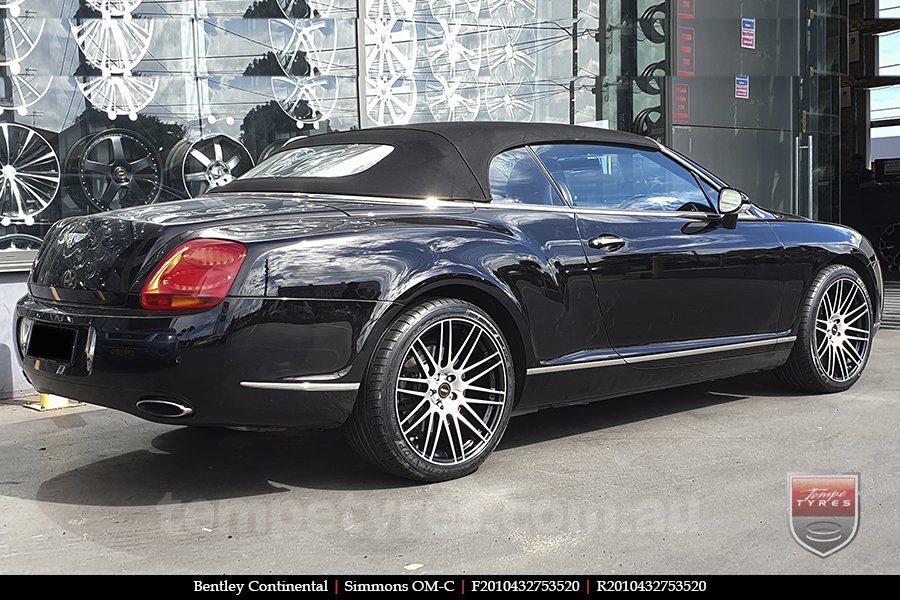 20x8.5 20x10 Simmons OM-C BM on BENTLEY CONTINENTAL 