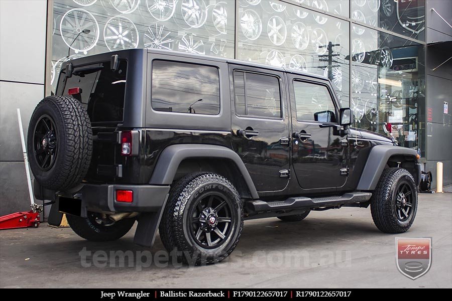 17x9.0 Ballistic Razorback on JEEP WRANGLER