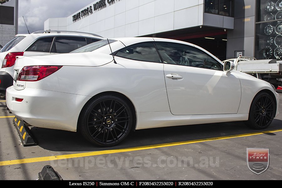 20x8.5 20x10 Simmons OM-C FB on LEXUS IS