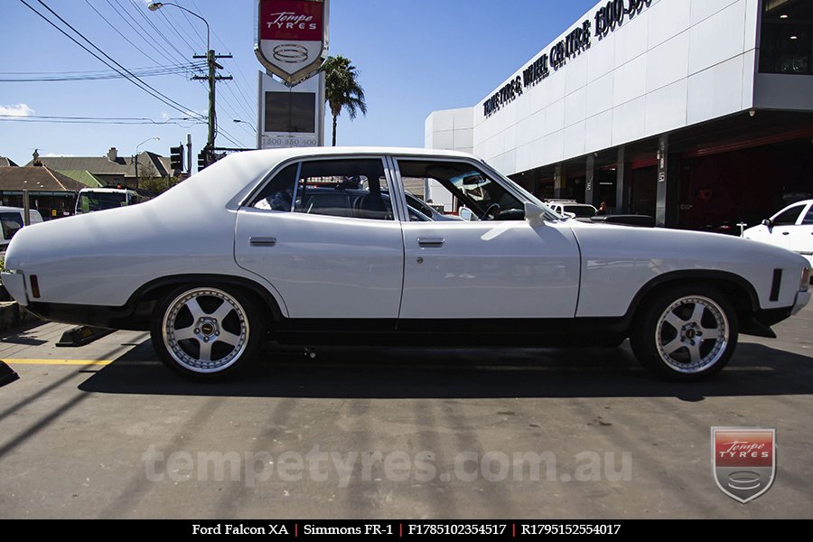 17x8.5 17x9.5 Simmons FR-1 Silver on FORD FALCON