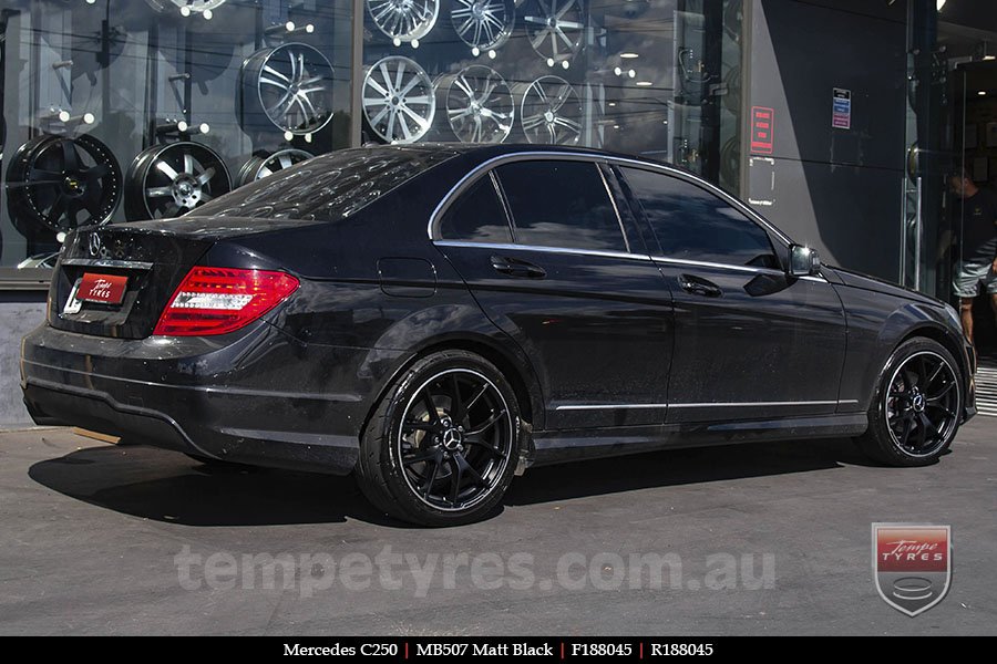 18x8.0 1328 MB507 Matt Black on MERCEDES C-Class