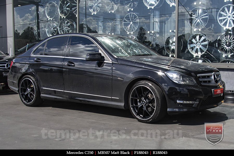 18x8.0 1328 MB507 Matt Black on MERCEDES C-Class