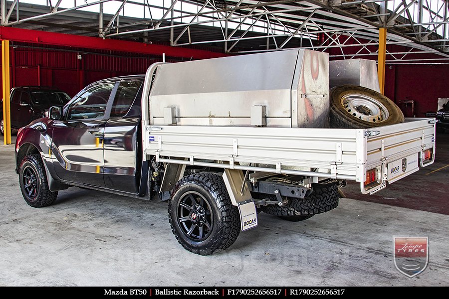 17x9.0 Ballistic Razorback on MAZDA BT50