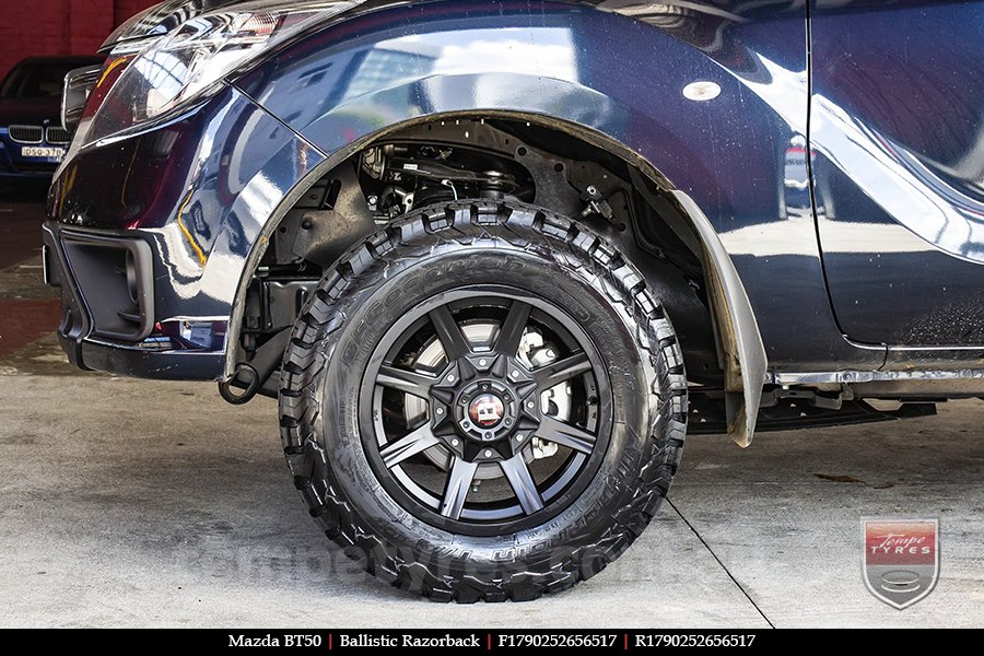 17x9.0 Ballistic Razorback on MAZDA BT50