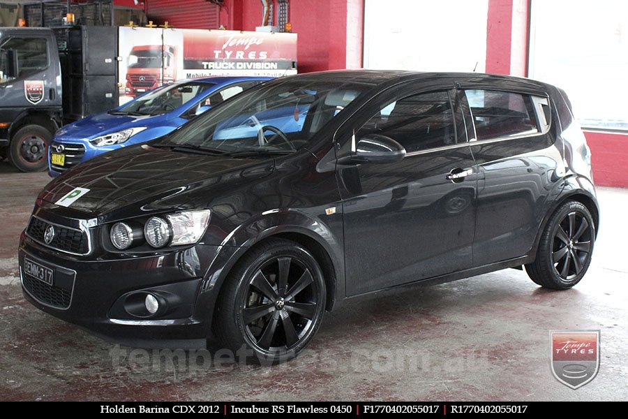 17x7.0 Incubus RS Flawless 0450 on HOLDEN BARINA