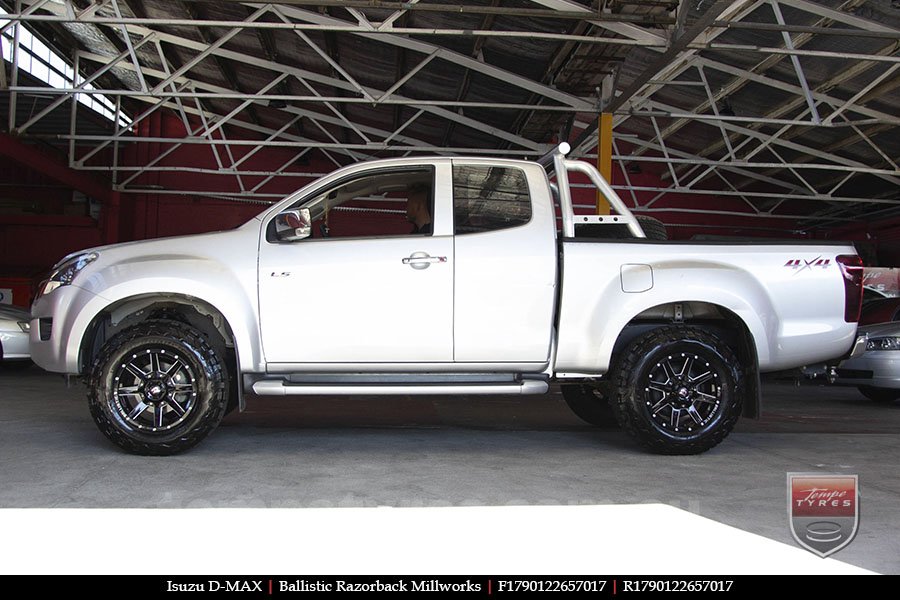 17x9.0 Ballistic Razorback Millworks on ISUZU D-MAX 