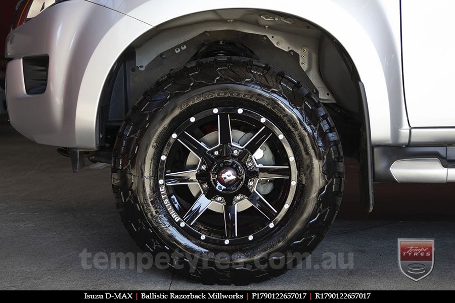 17x9.0 Ballistic Razorback Millworks on ISUZU D-MAX 