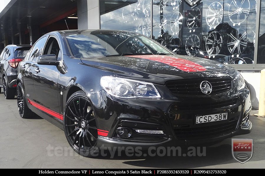 20x8.5 20x9.5 Lenso Conquista 5 SB CQ5 on HOLDEN COMMODORE