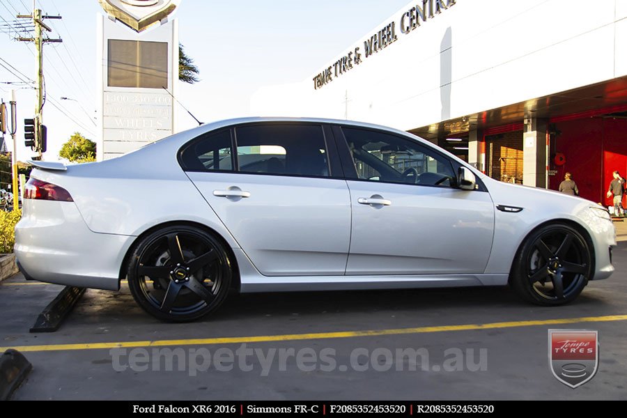 20x8.5 20x10 Simmons FR-C Satin Black NCT on FORD FALCON