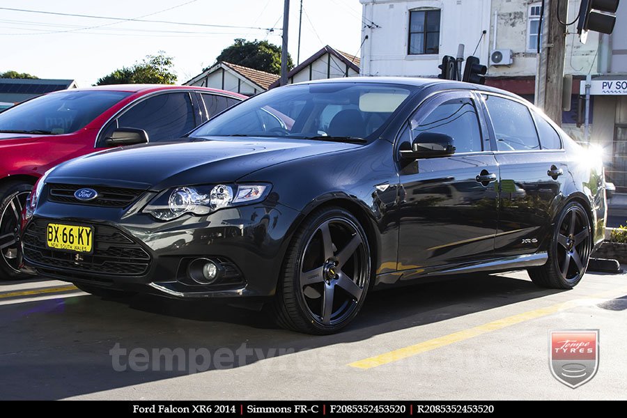 20x8.5 20x10 Simmons FR-C Black Tint NCT on FORD FALCON