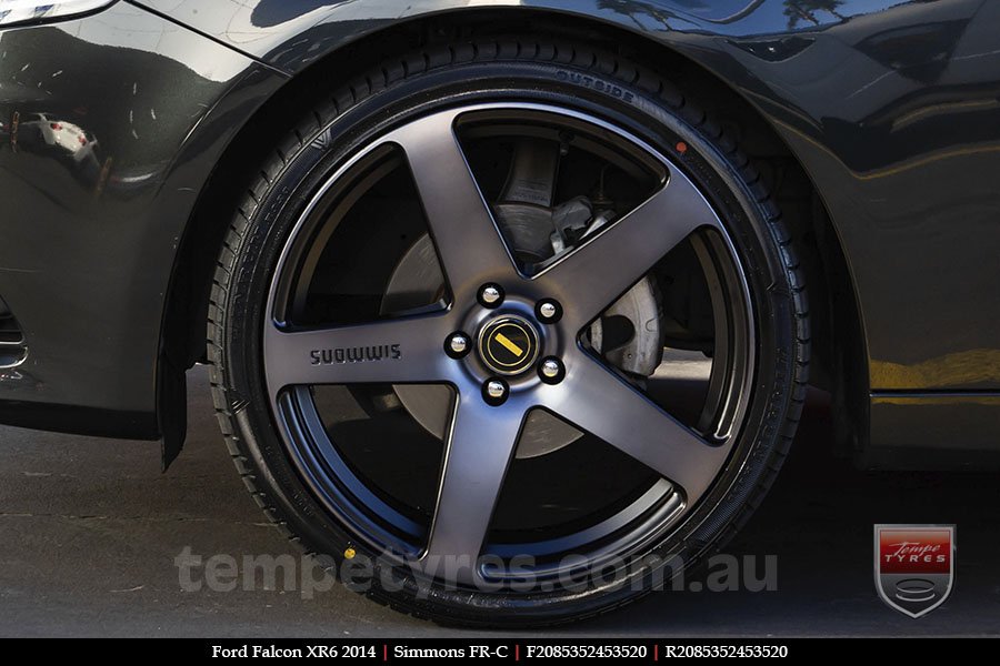 20x8.5 20x10 Simmons FR-C Black Tint NCT on FORD FALCON