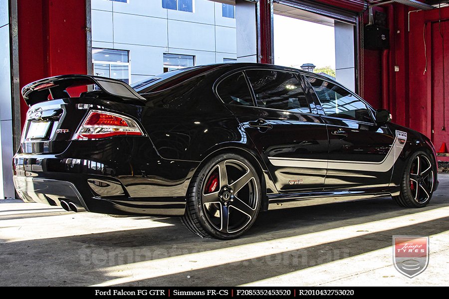 20x8.5 20x10 Simmons FR-CS Satin Black NCT  on FORD FALCON