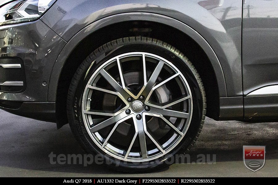 22x9.5 1332 AU1332 Dark Grey on AUDI Q7