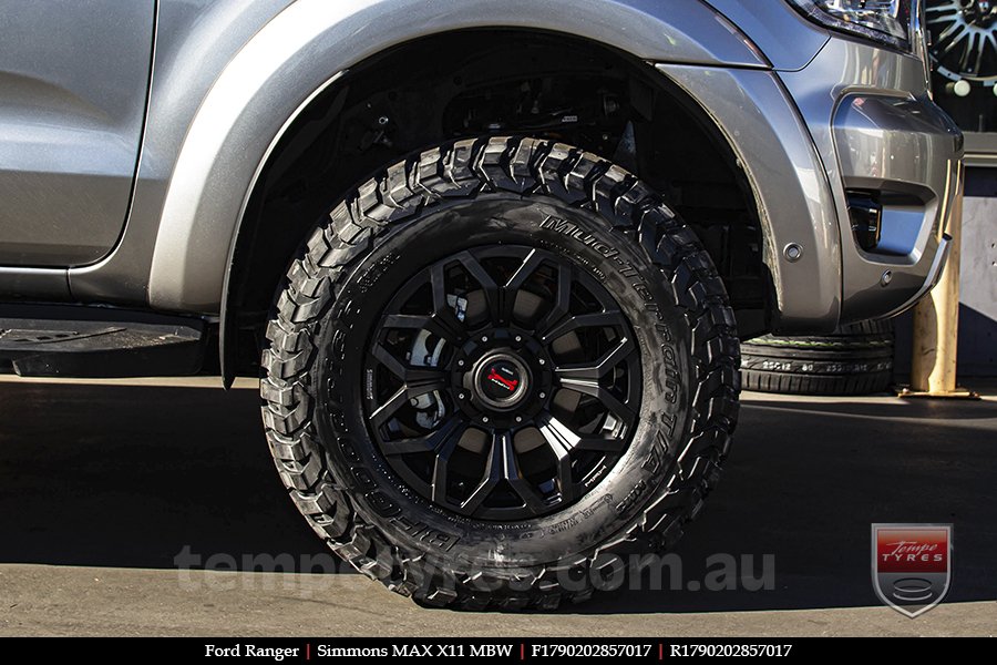 17x9.0 Simmons MAX X11 MBW on FORD RANGER