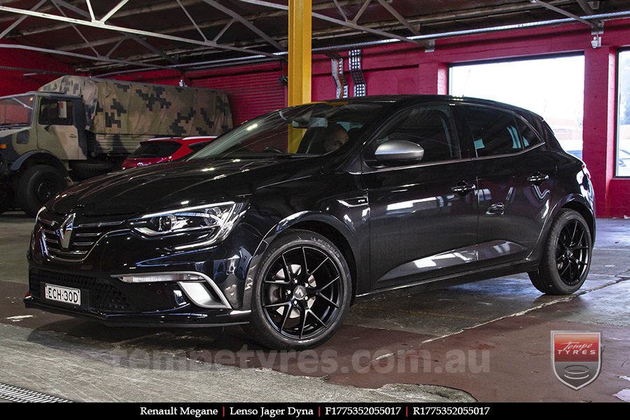 17x7.5 Lenso Jager Dyna on RENAULT MEGANE