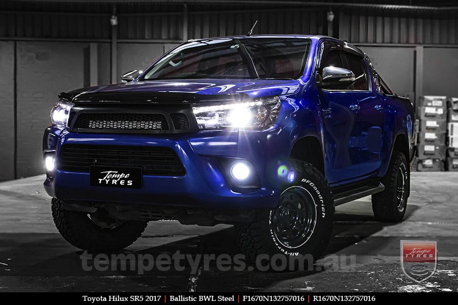 16x7.0 Ballistic BWL Steel on TOYOTA HILUX SR5