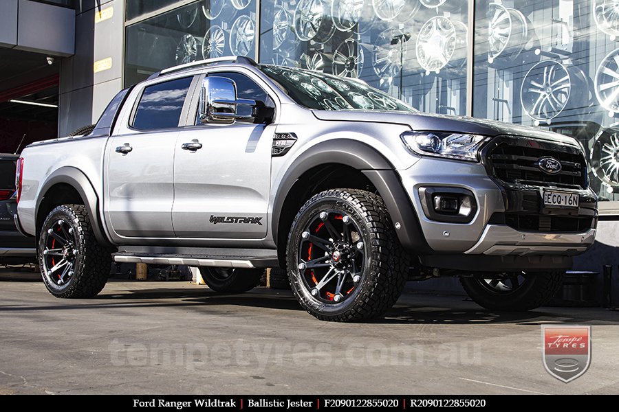 20x9.0 Ballistic Jester on FORD RANGER WILDTRAK