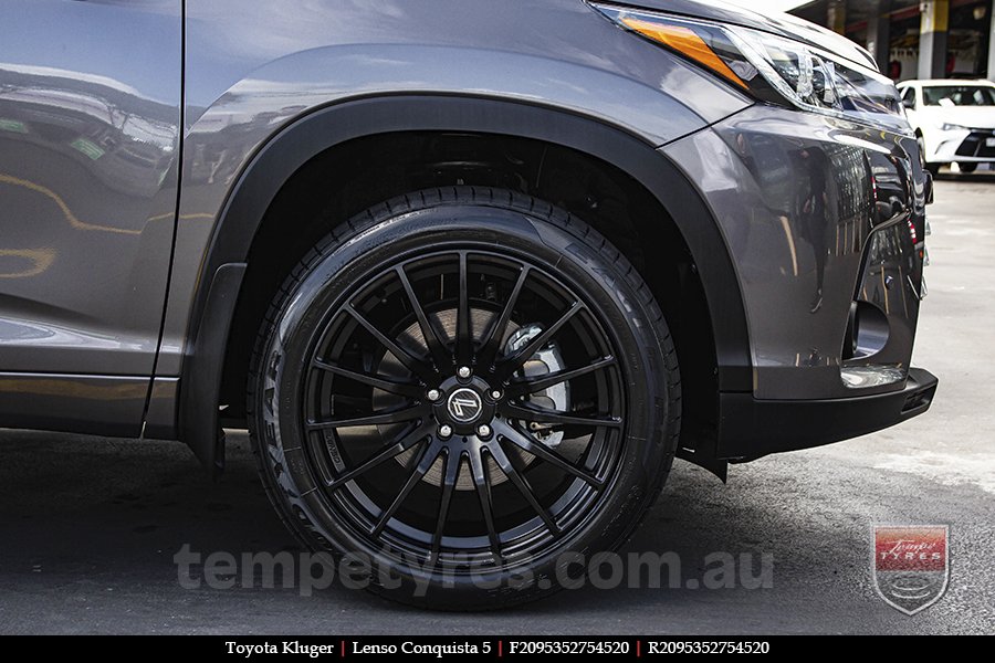 20x8.5 20x9.5 Lenso Conquista 5 SB CQ5 on TOYOTA KLUGER