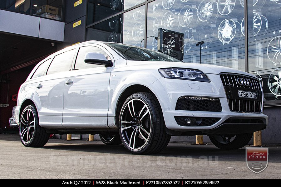 22x10 5628 Black Machined on AUDI Q7