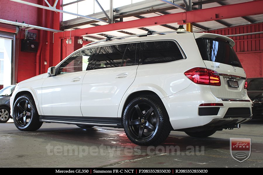 20x8.5 20x10 Simmons FR-C Satin Black NCT on MERCEDES GL-Class