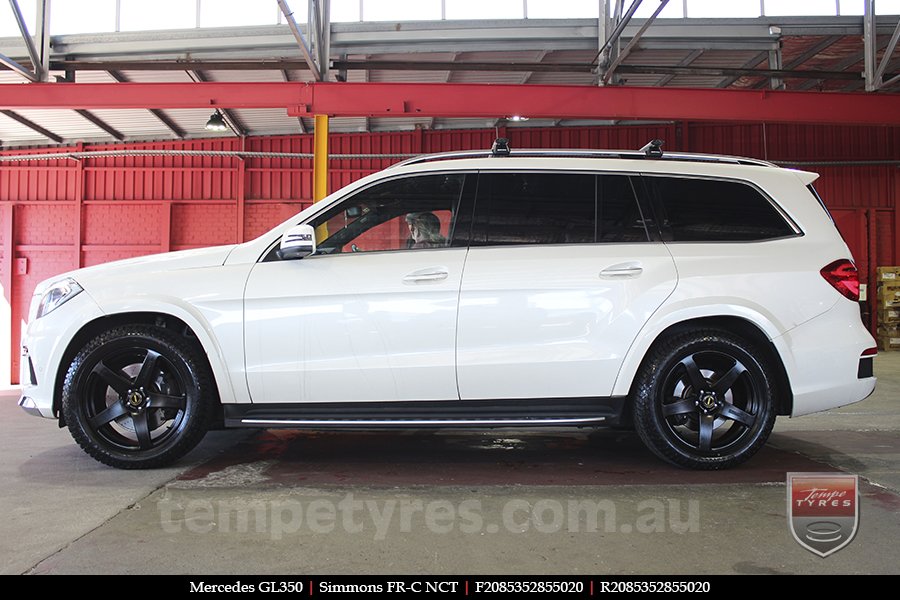 20x8.5 20x10 Simmons FR-C Satin Black NCT on MERCEDES GL-Class