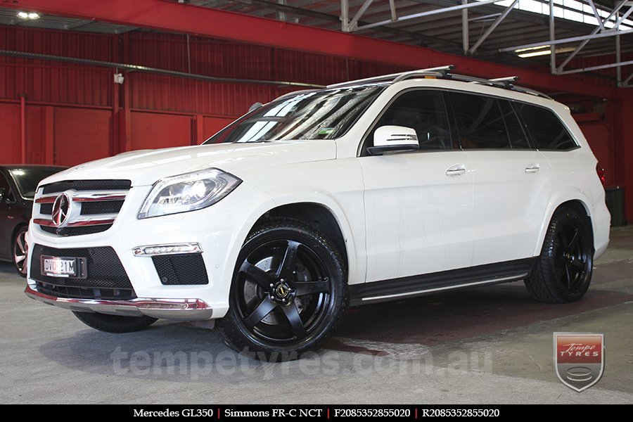 20x8.5 20x10 Simmons FR-C Satin Black NCT on MERCEDES GL-Class