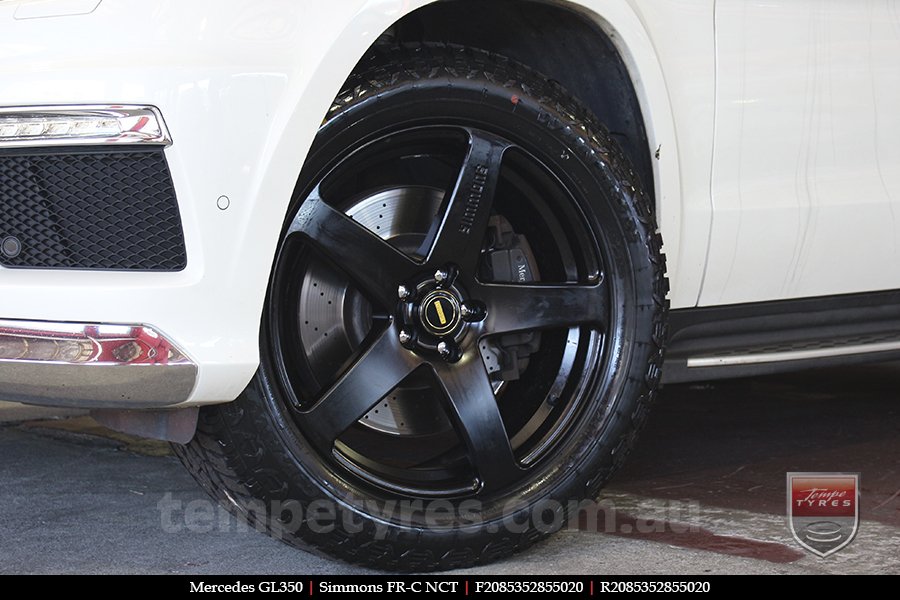 20x8.5 20x10 Simmons FR-C Satin Black NCT on MERCEDES GLC-Class